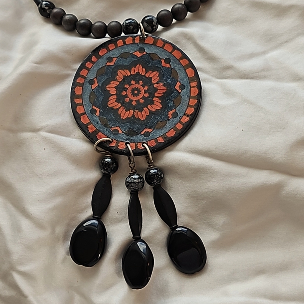 Statement Handcrafted Boho Necklace - image 1